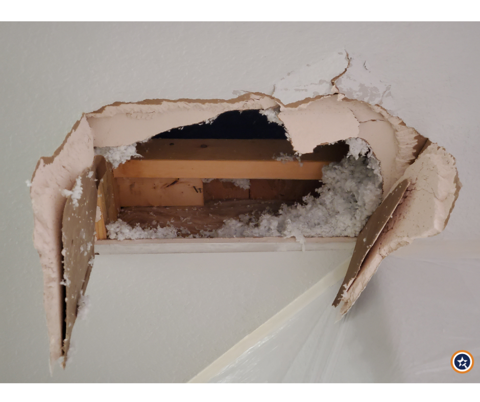 drywall repair before Fort Worth