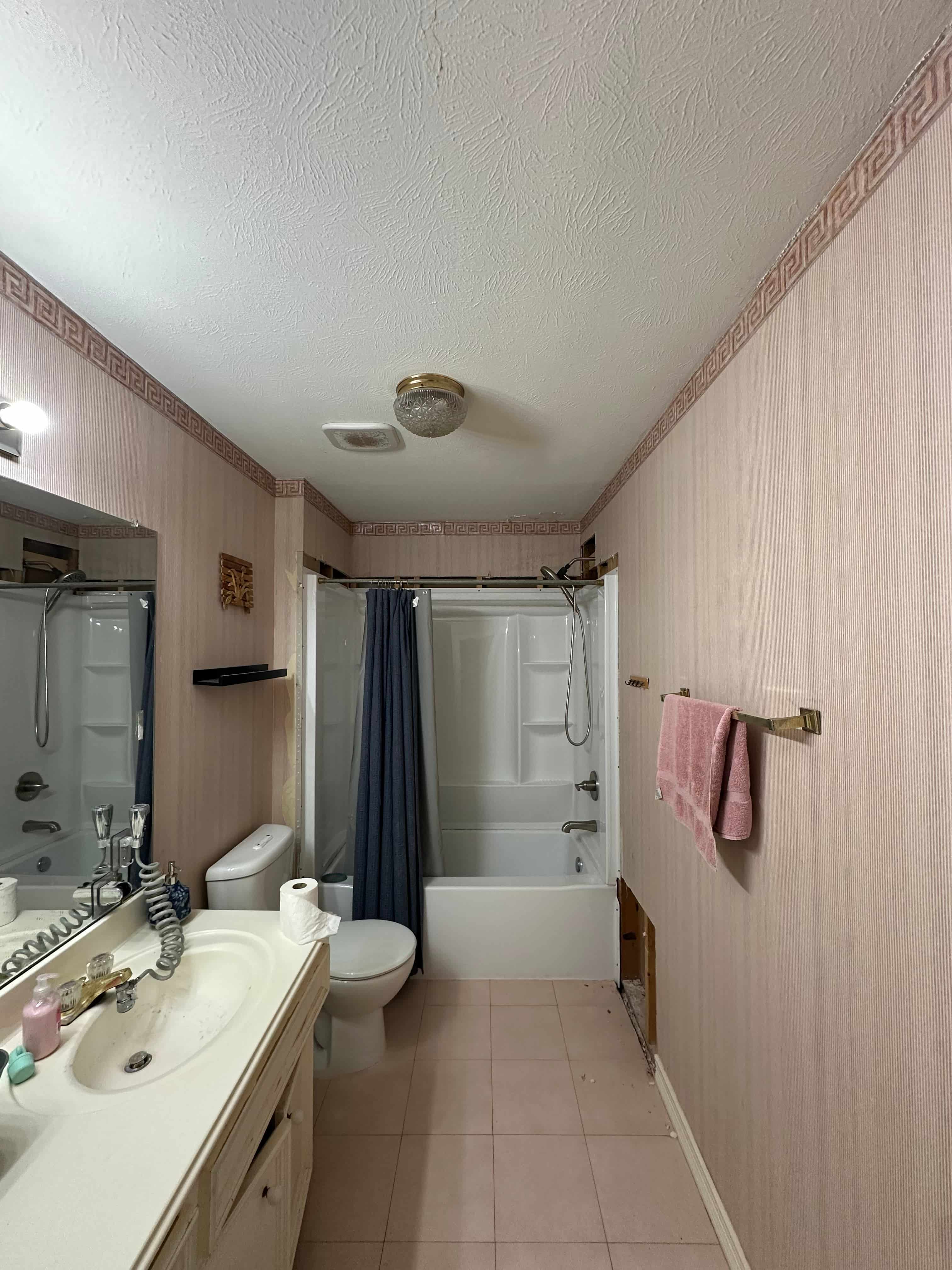 drywall before repair Fort Worth