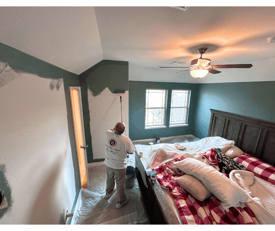 Constable DFW Painting team completing interior project